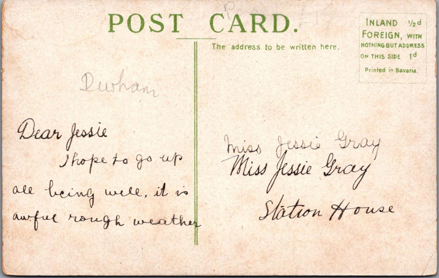 Co Durham Postcard - Stockton-on-Tees Fruit Market XT198