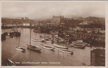 Load image into Gallery viewer, Yorkshire Postcard - Scarborough From Harbour XT335