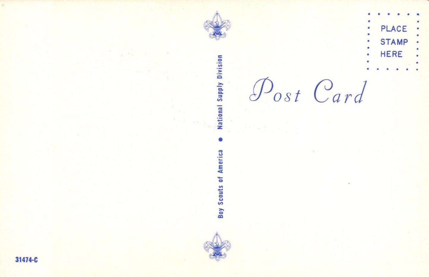 Scouting Postcard: International Boy Scouts of the Canal Zone Uniform XT2153