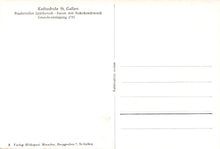 Load image into Gallery viewer, Switzerland Postcard - Abbey of St. Gall Cathedral, St Gallen VT591