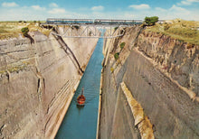 Load image into Gallery viewer, Greece Postcard - The Corinth Canal VT595