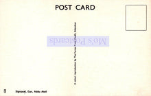 Load image into Gallery viewer, Back of a postcard with 'Mios Postcards' branding and a blank square for a photo.