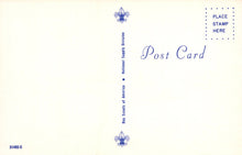 Load image into Gallery viewer, Vintage postcard with Boy Scouts of America logo and text on a light background