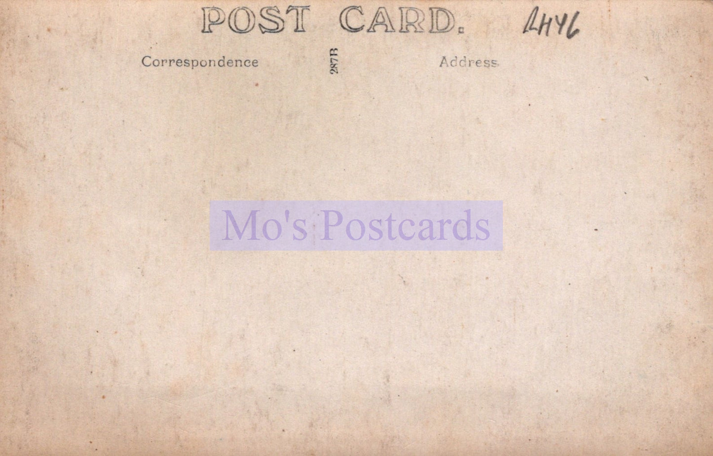 Vintage-style postcard with 'Mo's Postcards' branding