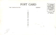 Load image into Gallery viewer, Back of a postcard with text and a signature