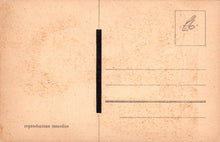 Load image into Gallery viewer, Vintage-style postcard with 'reproduction interdite' text on a beige background