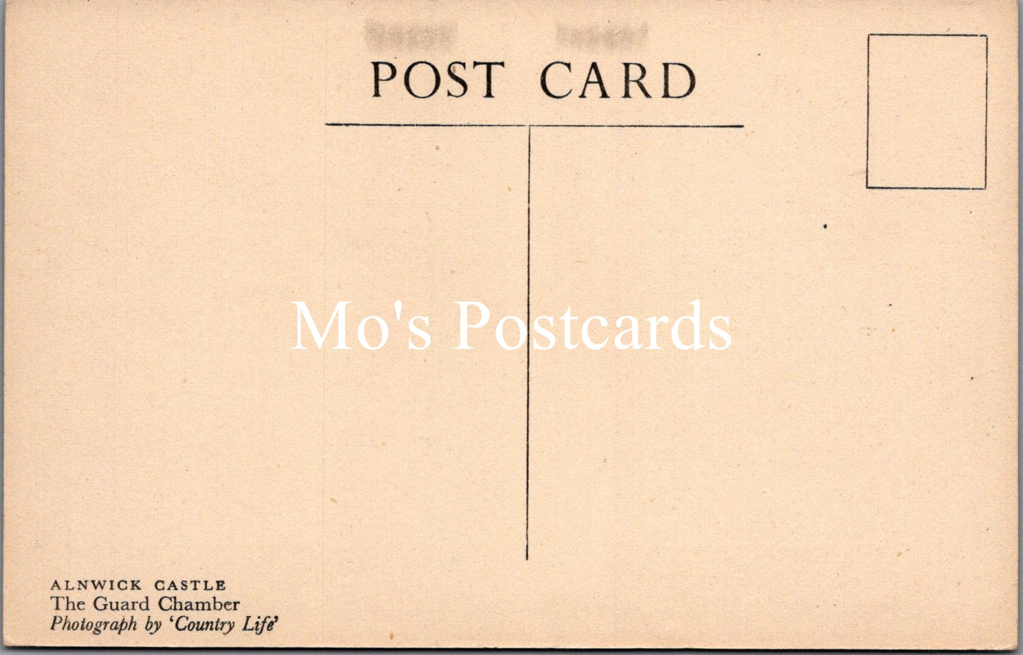 Northumberland Postcard - Alnwick Castle, The Guard Chamber SW17200