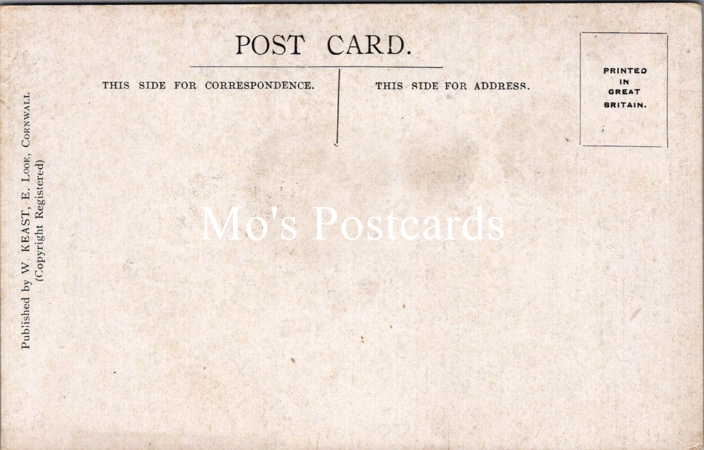 Cornwall Postcard - Artist Pencil Sketch of Polperro SW17204
