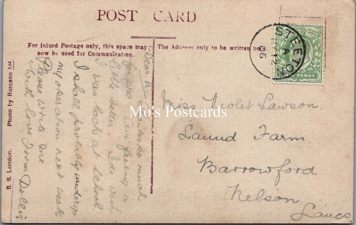 Theatrical Postcard - British Actress Miss Mabel Green SW18019