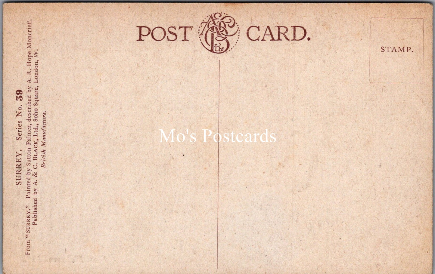 Surrey Postcard - From Richmond Hill SW18314