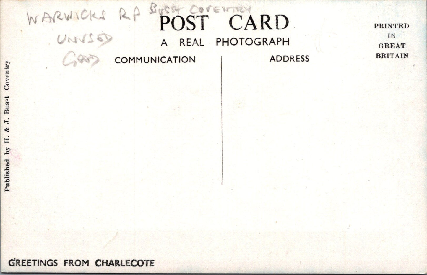 Warwickshire Postcard - Charlecote House, Stratford Upon Avon SW17037