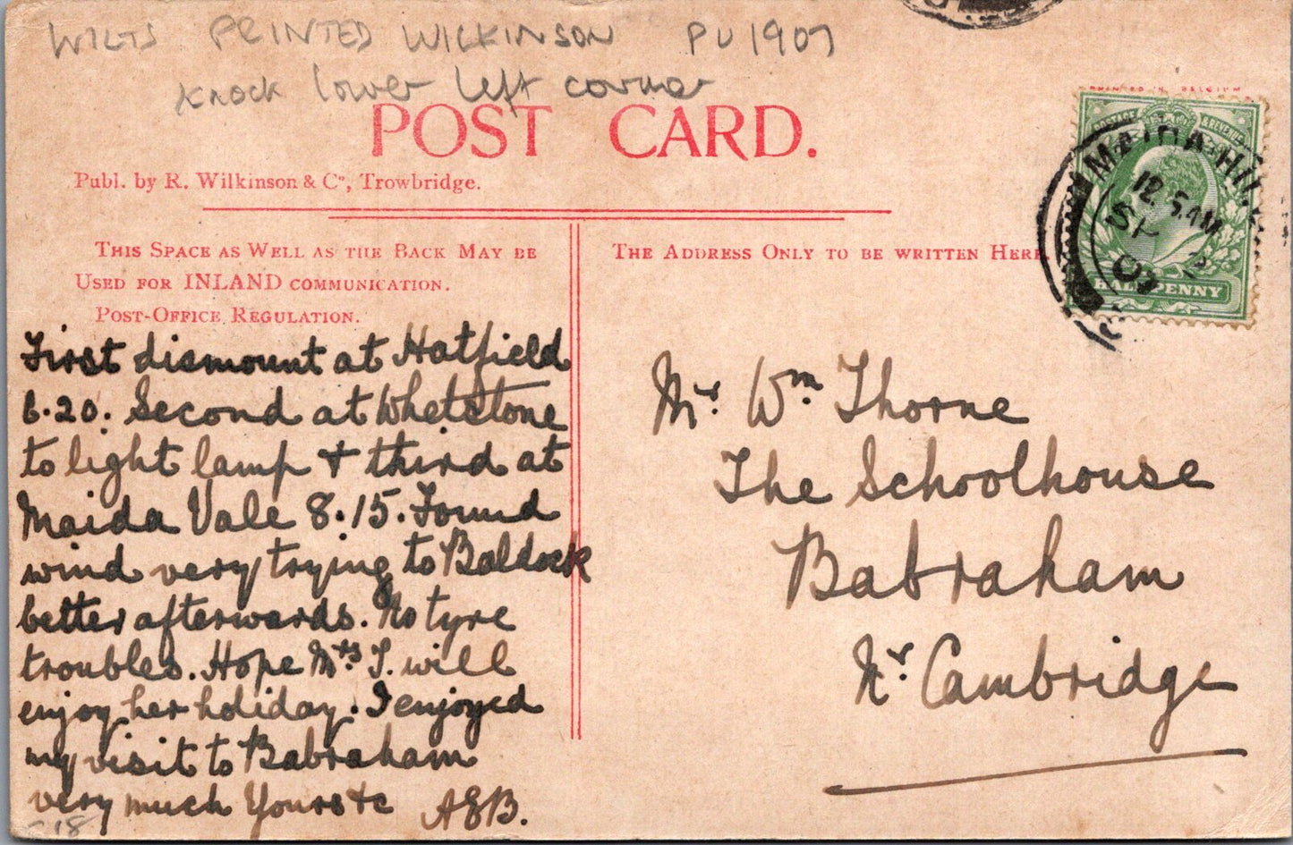 Wiltshire Postcard - Bowood House SW17038