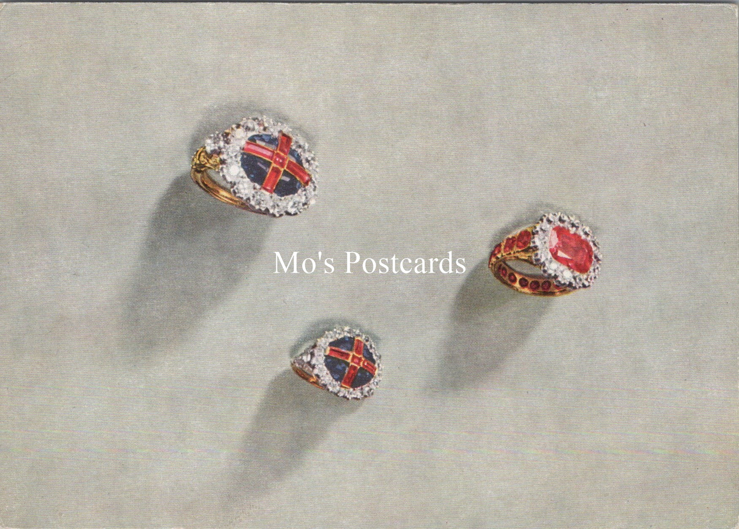 Royalty Postcard - The Coronation Rings SX388