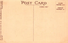 Load image into Gallery viewer, Back of a vintage postcard with text on a beige background