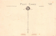 Load image into Gallery viewer, Vintage postcard template with decorative elements and text on a beige background