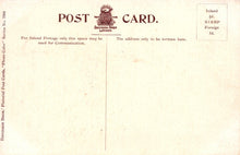 Load image into Gallery viewer, Vintage postcard with text and a logo on a beige background