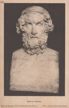 Load image into Gallery viewer, Bust of Homer from the British Museum, displayed on a dark background.