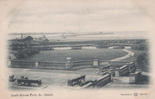 Load image into Gallery viewer, Vintage black and white illustration of South Marina Park, South Shields