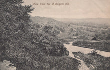 Load image into Gallery viewer, Vintage view from the top of Reigate Hill with trees and a path.