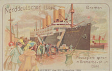 Load image into Gallery viewer, Shipping Postcard - Kaiser Wilhelm II in Bremerhaven SW19895