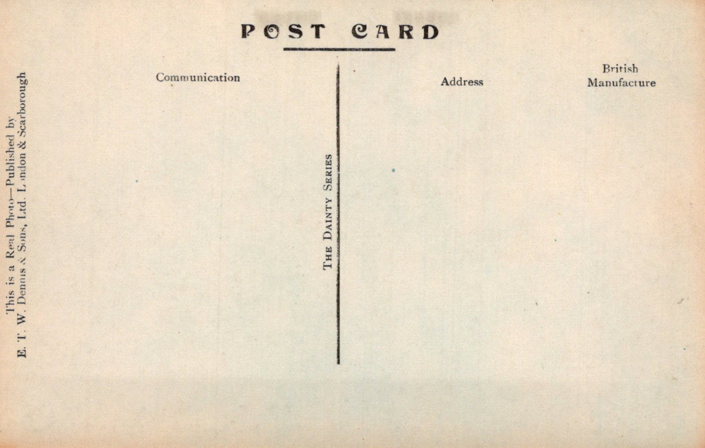 Vintage postcard with text on a beige background