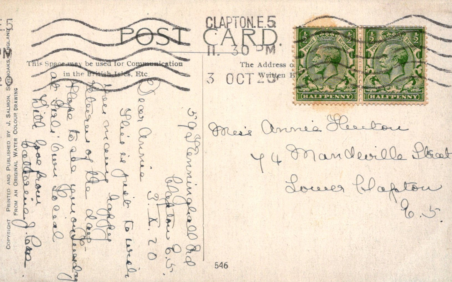 Sussex Postcard - Artist View of Shoreham SW20638