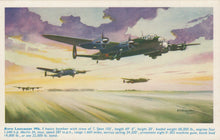 Load image into Gallery viewer, Military Aviation Postcard - Avro Lancaster Mk1 Heavy Bomber Plane VT390