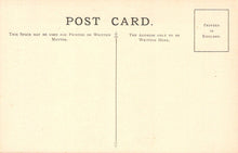 Load image into Gallery viewer, Vintage postcard with printed text and a stamp on a beige background