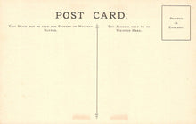 Load image into Gallery viewer, Vintage postcard with printed text and a line for writing addresses, with 'Printed in England' at the top right corner.