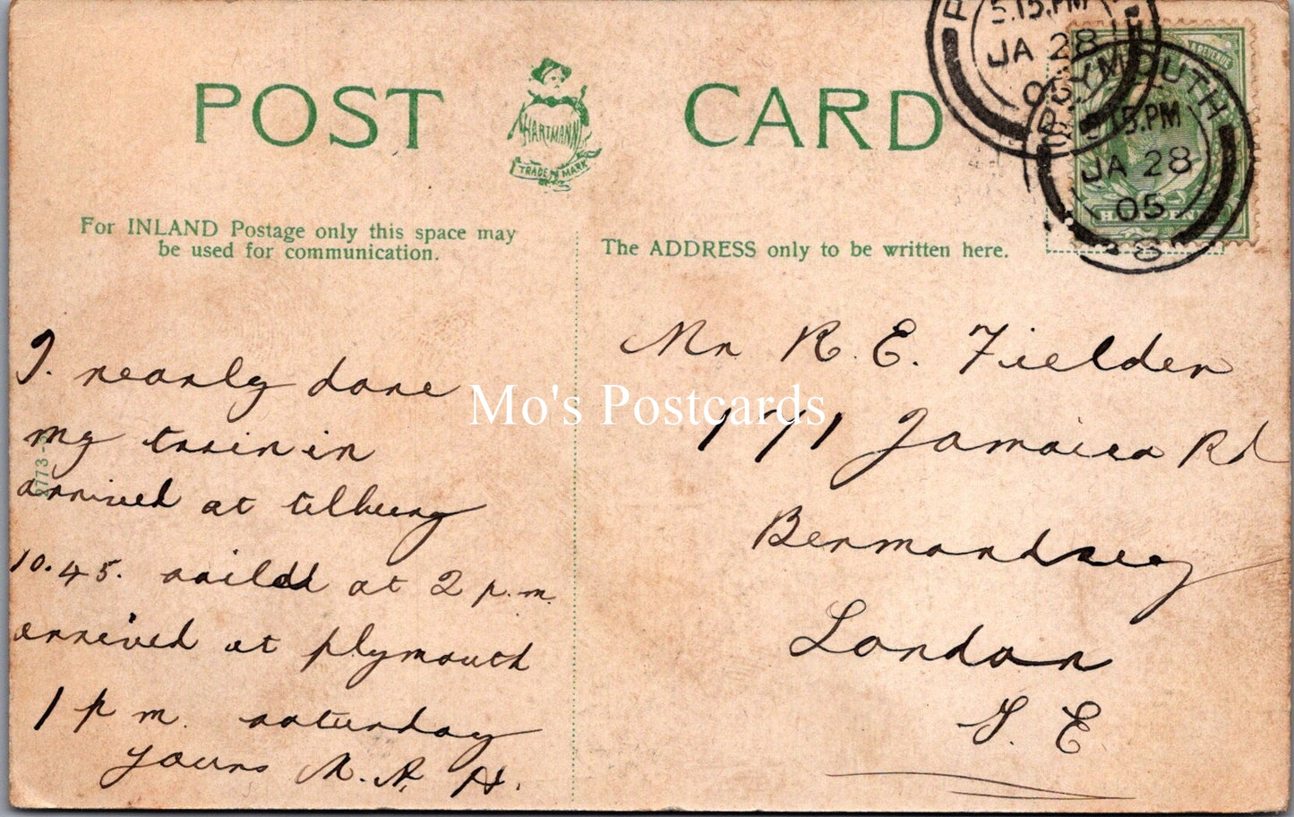 Devon Postcard - Fore Street, Devonport SX156