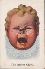Load image into Gallery viewer, Children Postcard - Child Crying, The Alarm Clock, Fly on Nose. SX145