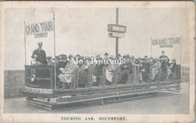 Load image into Gallery viewer, Lancashire Postcard - Touring Car, Southport SX152