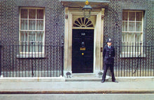 Load image into Gallery viewer, London Postcard - Policeman Outside 10 Downing Street SW18370