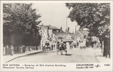 Load image into Gallery viewer, London Postcard - Old Sutton, Exterior of Old Station Building SW17538