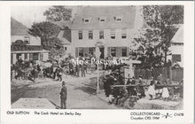 Load image into Gallery viewer, London Postcard - Old Sutton, The Cock Hotel on Derby Day SW17545