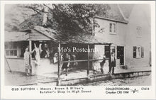 Load image into Gallery viewer, London Postcard - Old Sutton Butcher's Shop in High Street SW17546