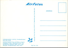 Load image into Gallery viewer, Northumberland Postcard - Aerial View of Lindisfarne Castle SW17673