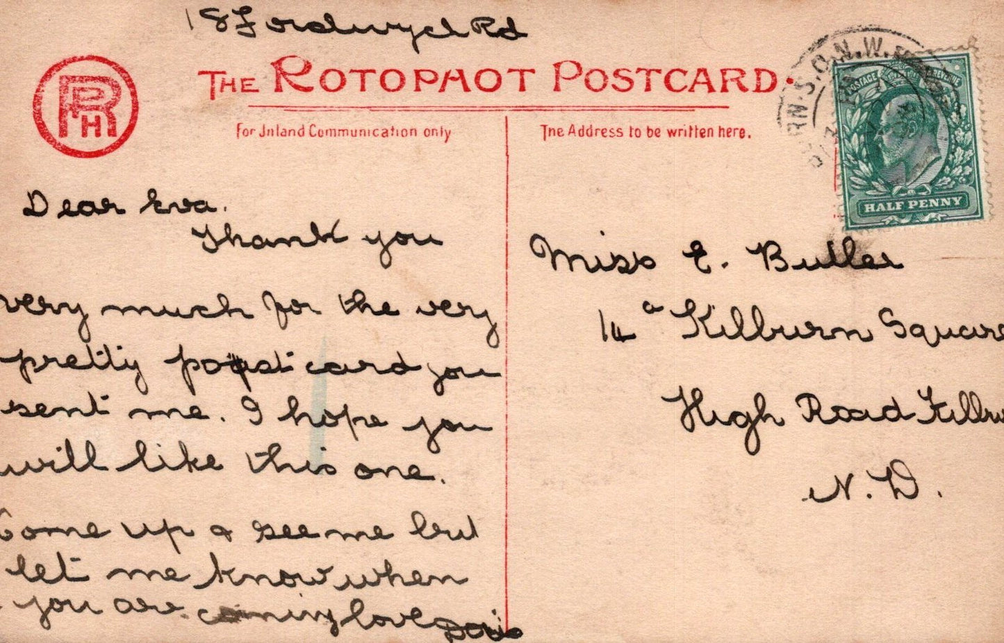 Theatrical Postcard - Actress Miss Mabel Love SW18800