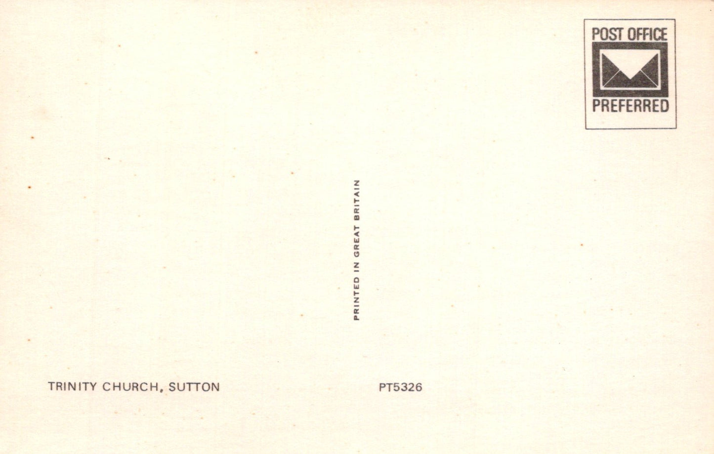London Postcard - Sutton, The Trinity Church SW19300