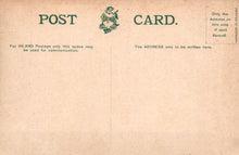 Load image into Gallery viewer, Vintage postcard with text and a logo on a beige background