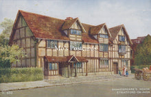 Load image into Gallery viewer, Warwickshire Postcard - Shakespeare's House, Stratford-on-Avon SW19225