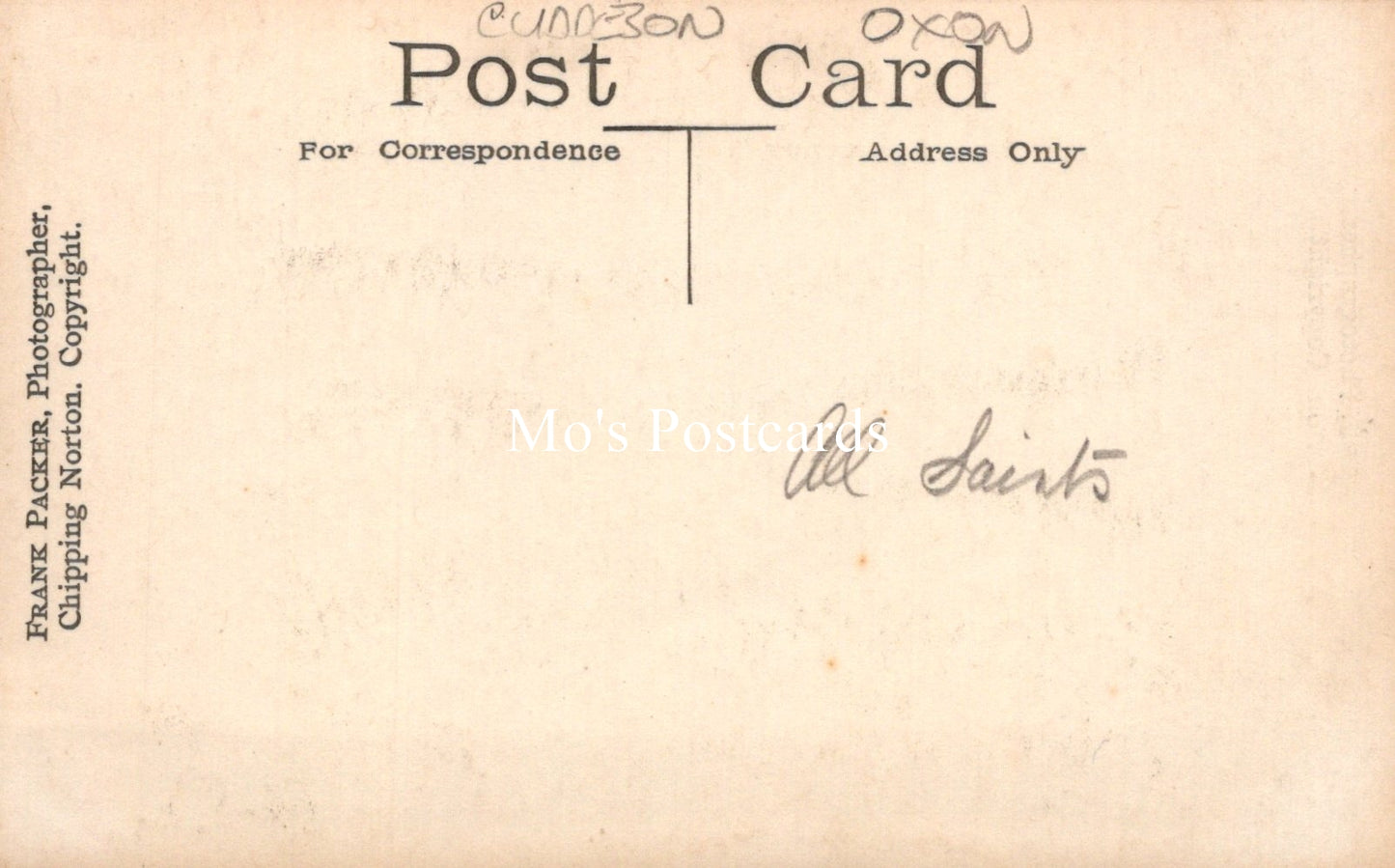 Oxfordshire Postcard - All Saints Church, Cuddesdon SW19244