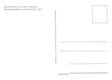 Load image into Gallery viewer, Blank postcard with text and a small square area for a photo, on a white background.