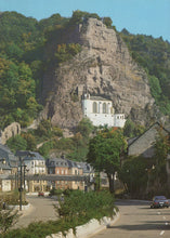 Load image into Gallery viewer, Ruin of a castle on a rocky outcrop with a town below in Luxembourg