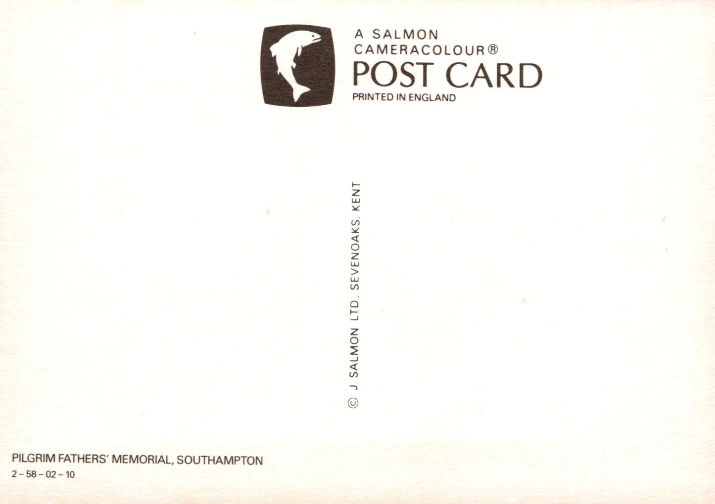 Hampshire Postcard - Pilgrim Fathers' Memorial, Southampton VT308