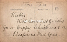 Load image into Gallery viewer, Vintage postcard with handwritten text and 'Mox Postcards' branding.