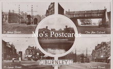 Load image into Gallery viewer, Vintage black and white postcard collage with 'Mo's Postcards' branding.
