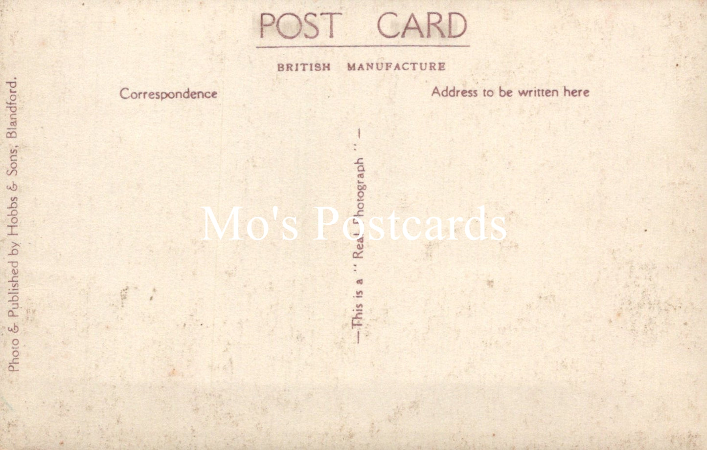 Vintage-style postcard with text