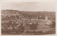 Load image into Gallery viewer, Vintage aerial view of a town with 'Beaminster' on a postcard