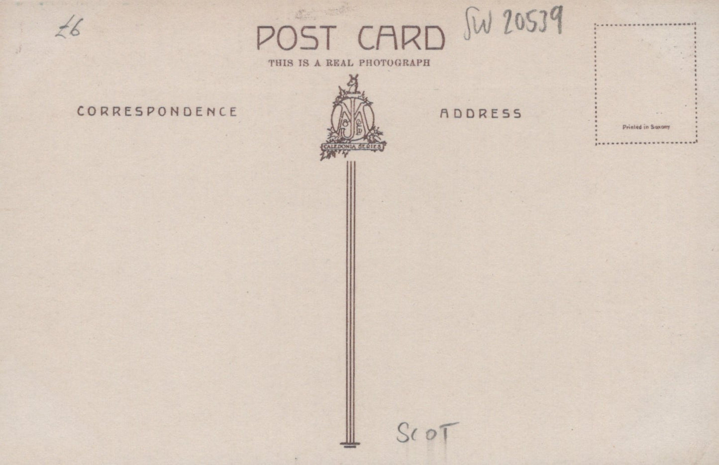 Vintage-style postcard with a design of a flagpole and decorative elements on a beige background.